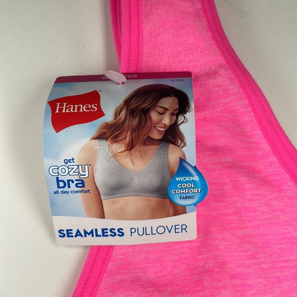 Hanes Women's Get Cozy Pullover ComfortFlex Fit Wirefree Bra - Small - Picture 8 of 11